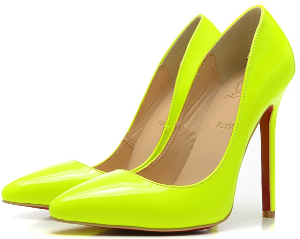 Christian Louboutin Pigalle Heels Yellow